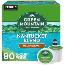 Green Mountain Coffee Roasters Medium Roast K-Cup, Nantucket Blend, 80 Ct.
