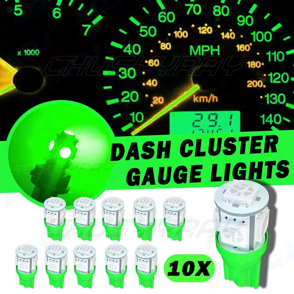屋内用150球ライト(緑) Dash Instrument Cluster GREEN LIGHT BULB For 90-98 Toyota Land
