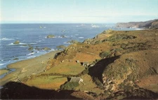 Postcard Air View Azalea State Park Brookings Oregon Union Oil Card