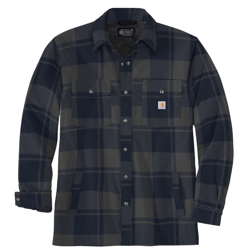 Carhartt sherpa lined hot sale flannel