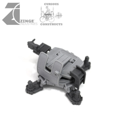 Zinge Industries Steampunk Mandrill Gun Platform + Gun Field Battery x3 S-ART14B