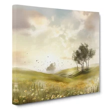 Meadow Digital Art No.1 Canvas Wall Art Print Framed Picture Decor Dining Room