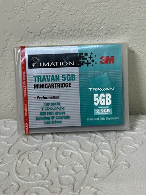 IMATION 3M TRAVAN MINICARTRIDGE PREFORMATTED  NEW SINGLE UNIT