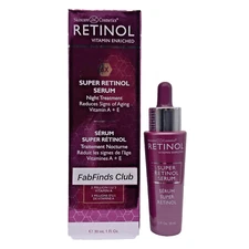 Retinol 6X Super Retinol Serum Night Treatment Aging Signs/Wrinkles Vitamin A+E