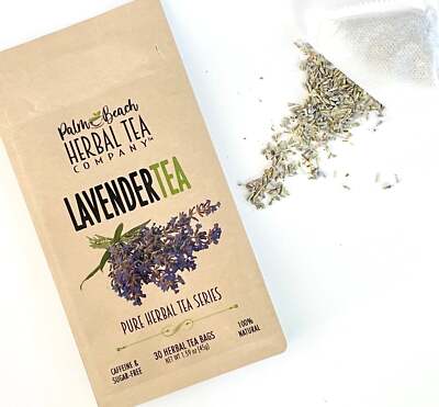 Lavender Tea by Palm Beach Herbals | 30ct, Caffeine-Free