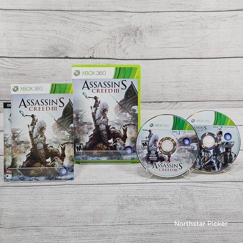 Assassin's Creed III (Microsoft Xbox 360, 2012, 2-Disc) Komplett | CIB | Getestet
