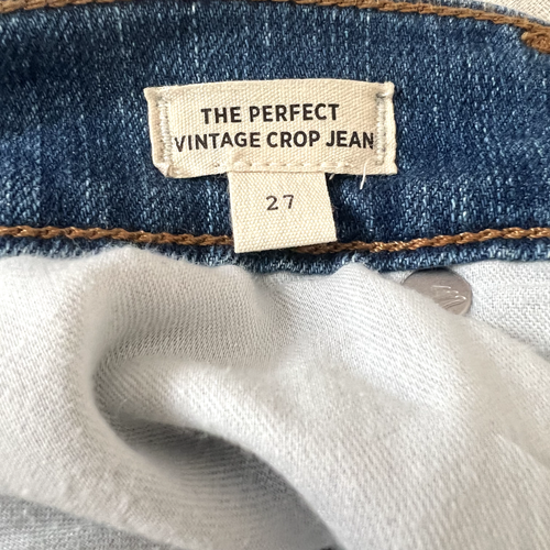 NEW Madewell Perfect Vintage Cropped Jeans in Cartigan Wash Size 28 with Tag - Picture 12 of 16