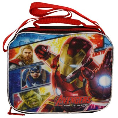 Marvel Avengers Kids Insulated School Lunch Bag with Strap New