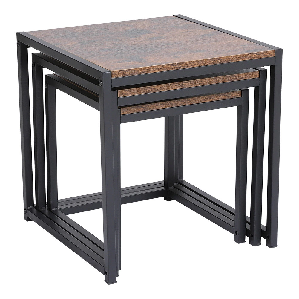 Multi coloured outlet nest of tables