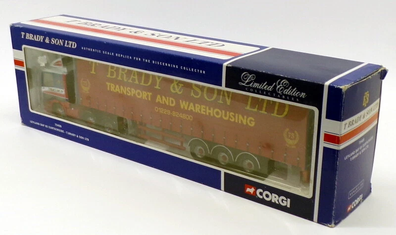 Corgi 1/50 Scale Diecast 75408 - Lyland DAF 85 Curtainside - T.Brady & Son Ltd. - Imagen 4 de 4