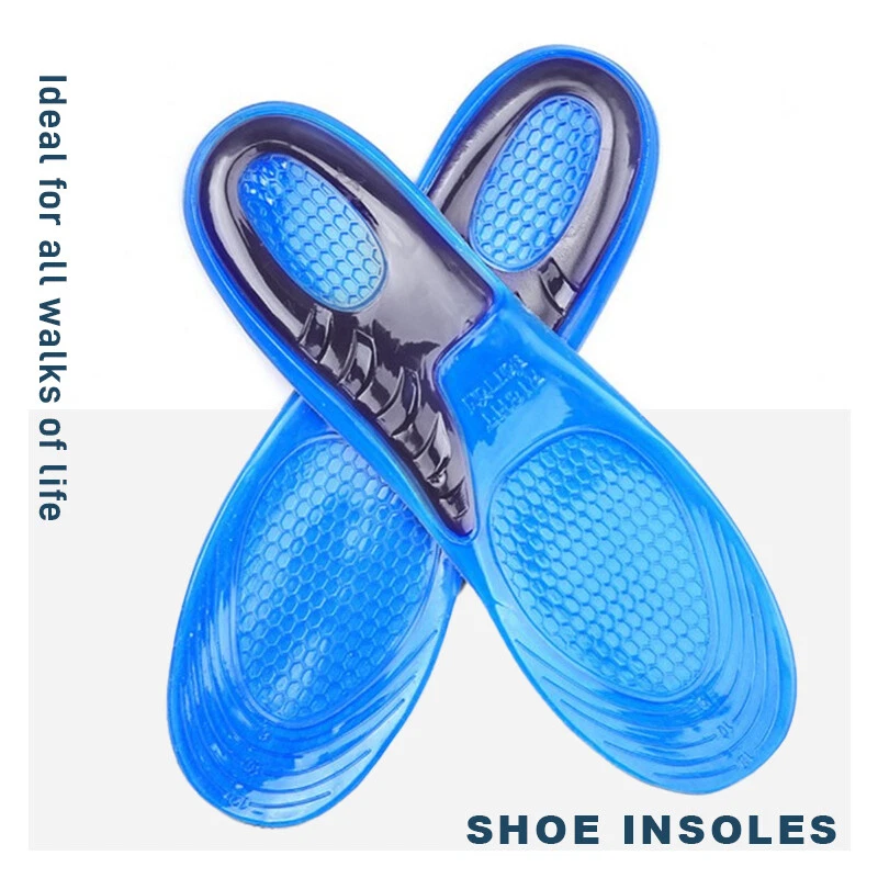 Massaging Gel Shoe Insoles Arch Supports For Men Women Flat Foot High Quality AU - image 2 of 4