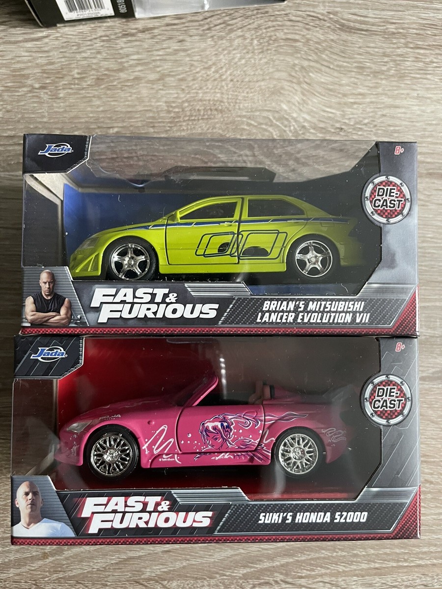 Jada Fast & Furious Brian's Lancer Evolution & Suki's Honda S2000