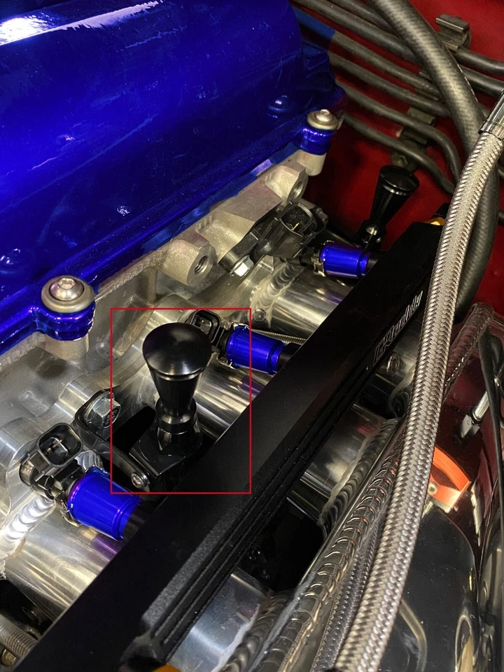 Billet Aluminum JZ Engine Braided Oil Dipstick 1JZ 2JZ Supra Swap 1J 2J GE GTE - Image 2 of 4