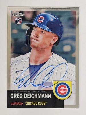 2022 Topps Chrome Platinum Greg Deichmann On Card Auto Rookie RC #CPA-GD Cubs