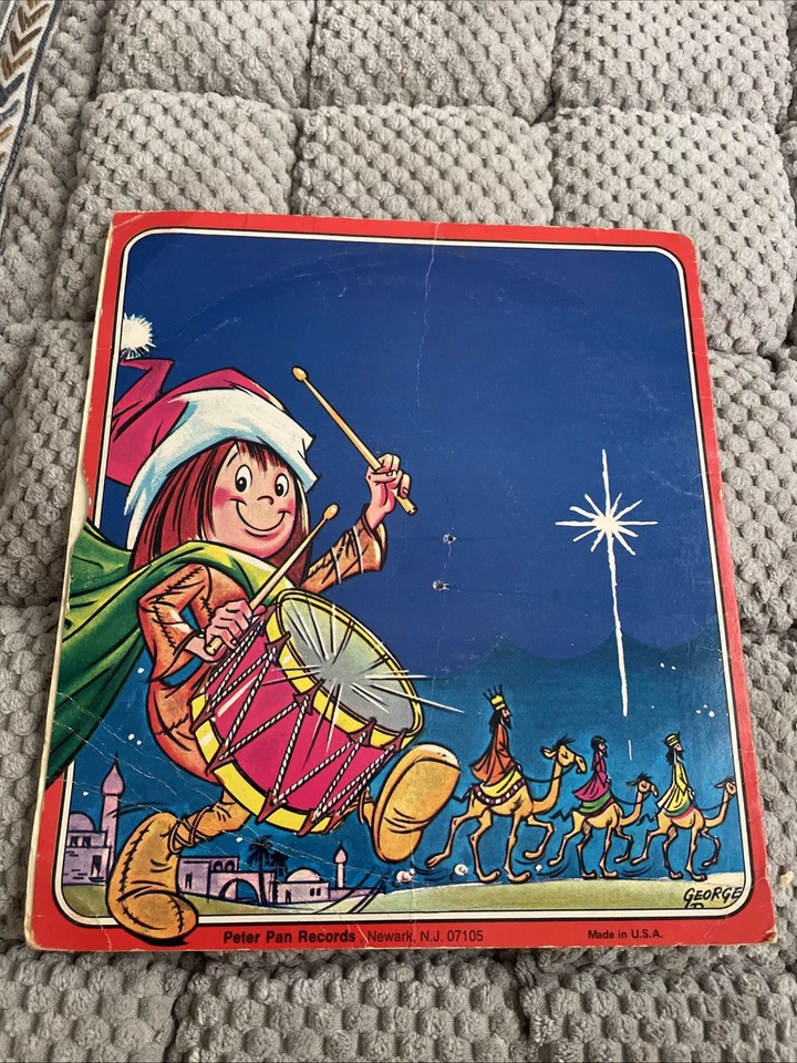 Happy Holiday Peter Pan Records Four Favorite Christmas Songs Little Drummer Boy - Image 2 of 3