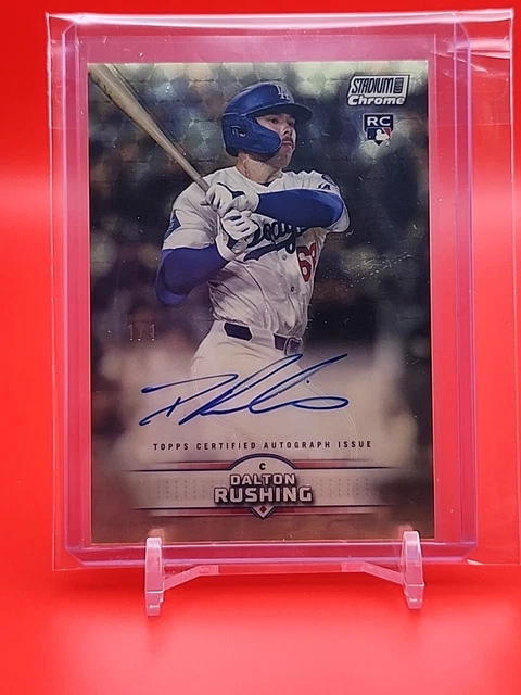 2025 Topps Stadium Club Dalton Rushing 1/1 Superfractor Auto Hard Signed