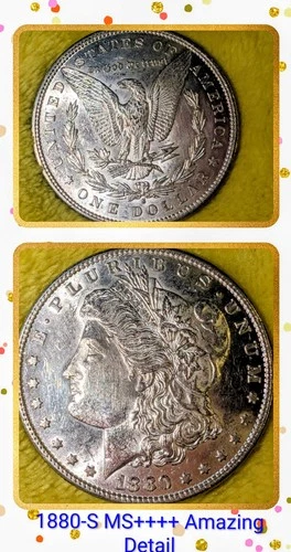 US Morgan Silver Dollar Lot Of 3 Circulated AU++/MS++ Detail NO RESERVE Hi value