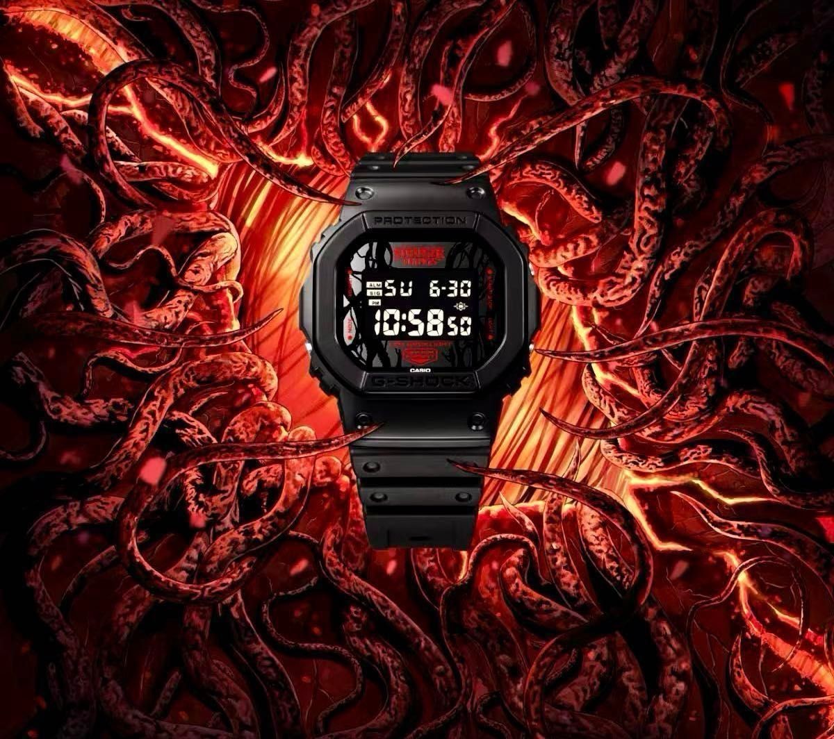 Casio G-Shock DW-5600STT-1JR Stranger Things Collaboration Black 