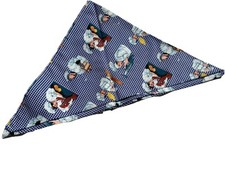 CHEFS NECKERCHIEF BANDANA LARGE BLUE FUN CHEFS WORKING  DESIGN 100% COTTON NEW
