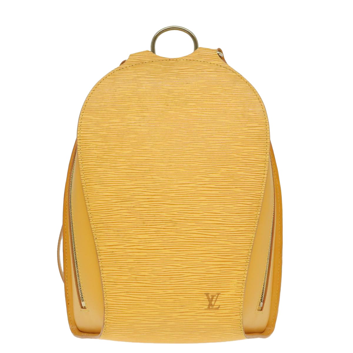 Louis Vuitton Mabillon Yellow Leather Backpack Bag Authentic Luxury Vintage