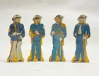 Vintage Marx Tin Soldiers Chief Petty Officer, Officers in Dress Uniform