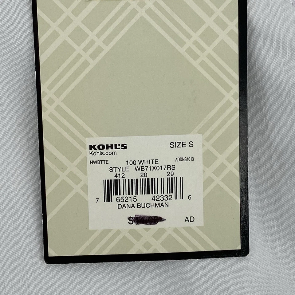 Bermudas blancas para mujer Dana Buchman talla pequeña elásticas nuevas con etiquetas Foto 4 de 4
