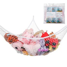 Toy Hammock, Stuffed Animals Hammock, Jumbo Toy Storage Net 83" Wall Sling Co...