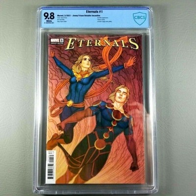 Eternals 1 1:100 Jenny Frison Incentive Marvel Comics Book 2021 CBCS 9.8 NM