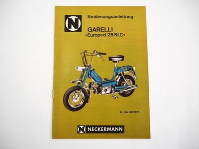 Original Neckermann Garelli Europed 25 SLC Mofa Bedienungsanleitung 1975