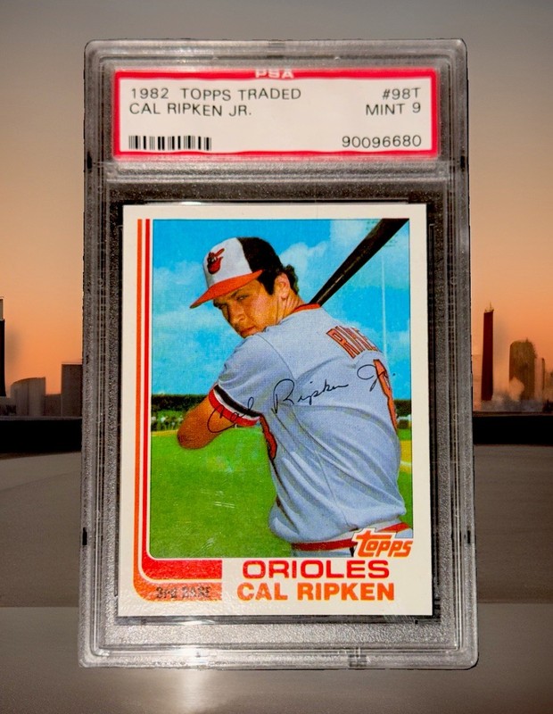 1982 Topps Traded #98T Cal Ripken Jr Orioles HOF RC PSA 9 MINT STUNNING