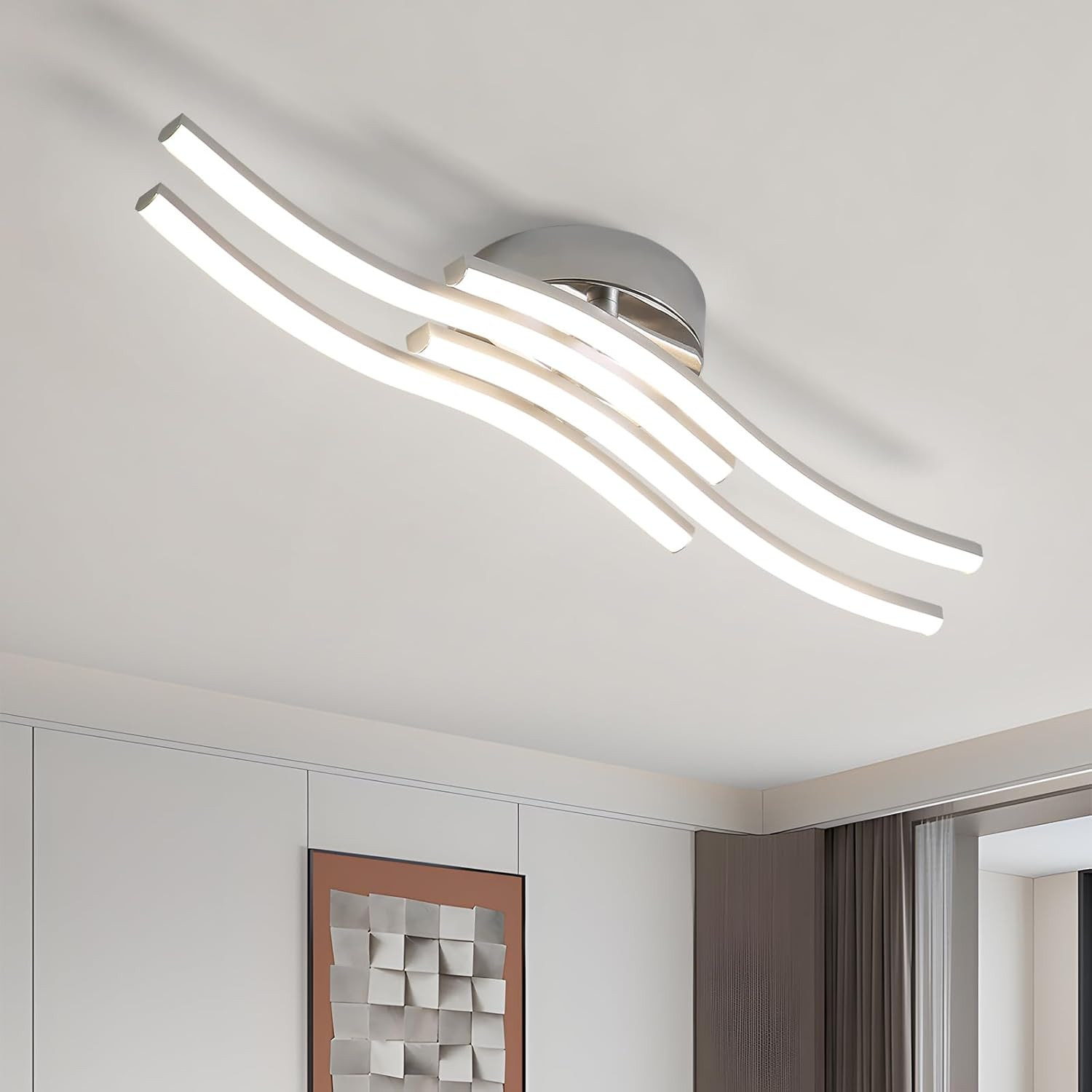 Plafoniera LED 24W Design Slim | Lampada Soffitto Camera Moderna