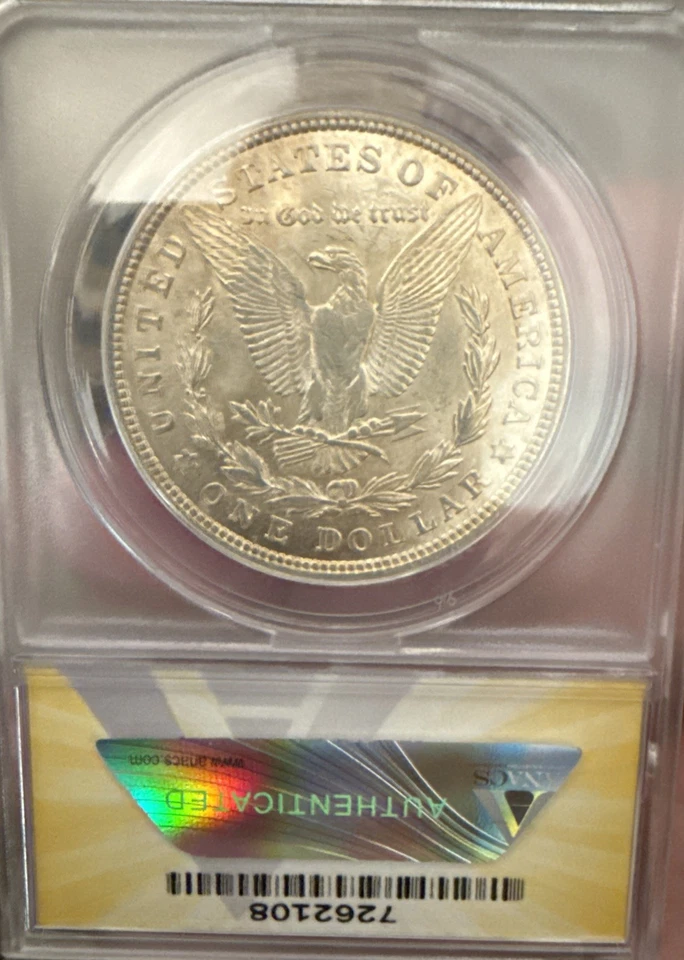 1921 $1 Morgan Silver Dollar ANACS MS-64 Vam 41B Top 100 *RARE* 🚨 - Image 4 of 4