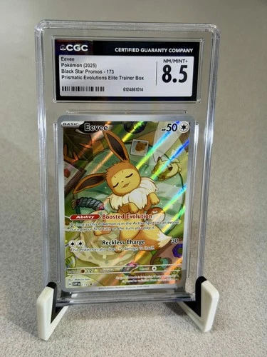 CGC 8.5 Eevee #173 Black Star Promo - Prismatic Evolutions SVP EN ETB Holo