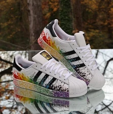 Adidas Superstar Paint splatter 2015 Men’s Size 12.5 Custom D70351