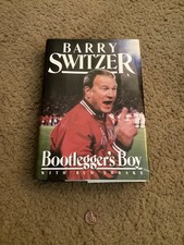 Vtg 1st Edition SIGNED BOOTLEGGER’S BOY Barry Switzer Oklahoma Sooners OU HB