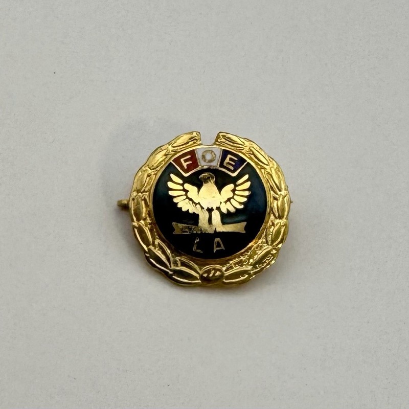 Vintage FOE Fraternal Order of Eagles LA Lapel Badge Pin