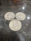 Mixed Lot Of 30 90% Silver  Washington Quarters!! Circulated Somewhat