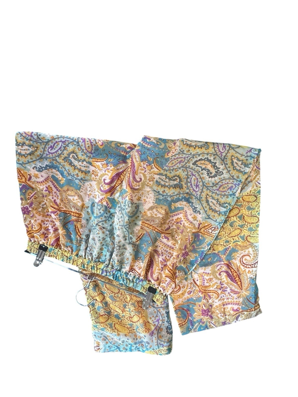 Sacred Threads Mixed Media Patchwork Pull-On Wide… - image 4