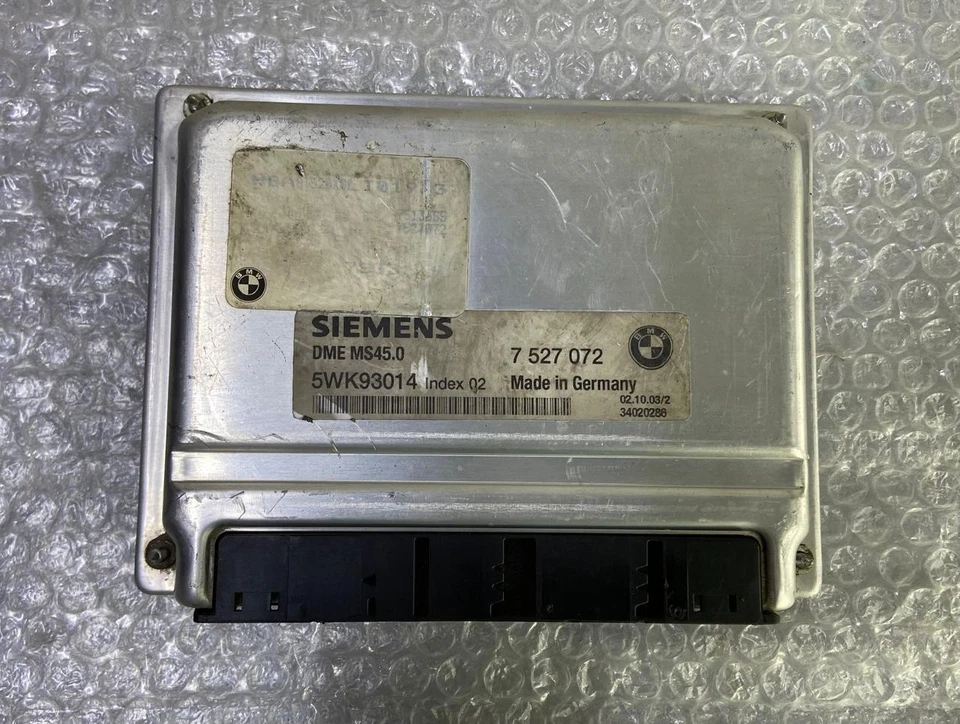 OEM BMW 5 SER 530i E60 E61 SEDAN X3 MÓDULO DE CONTROL DEL MOTOR ECU SOLO DME 7527072 Foto 4 de 4