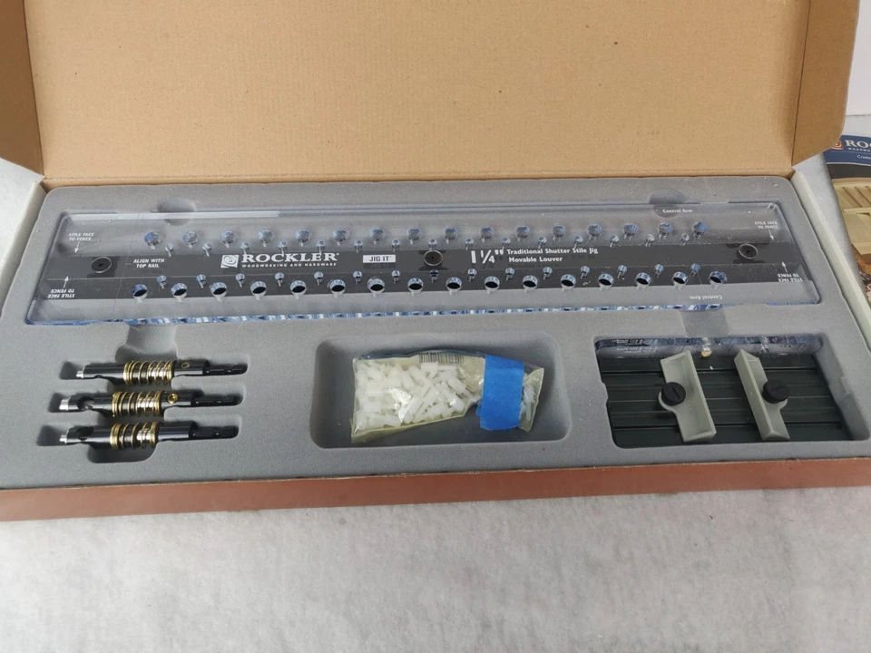 Традиционный набор шаблонов системы подвижных жалюзи Rockler 1 1/4 дюйма - Изображение 3 из 4