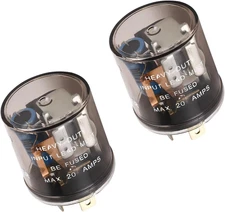 2 PCS LED Flasher Relay, 2 Pin 12V Heavy Duty Turn Signal Relay for Fixing Halog