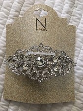 Silver Hair Clip With Crystals And Rhinestones