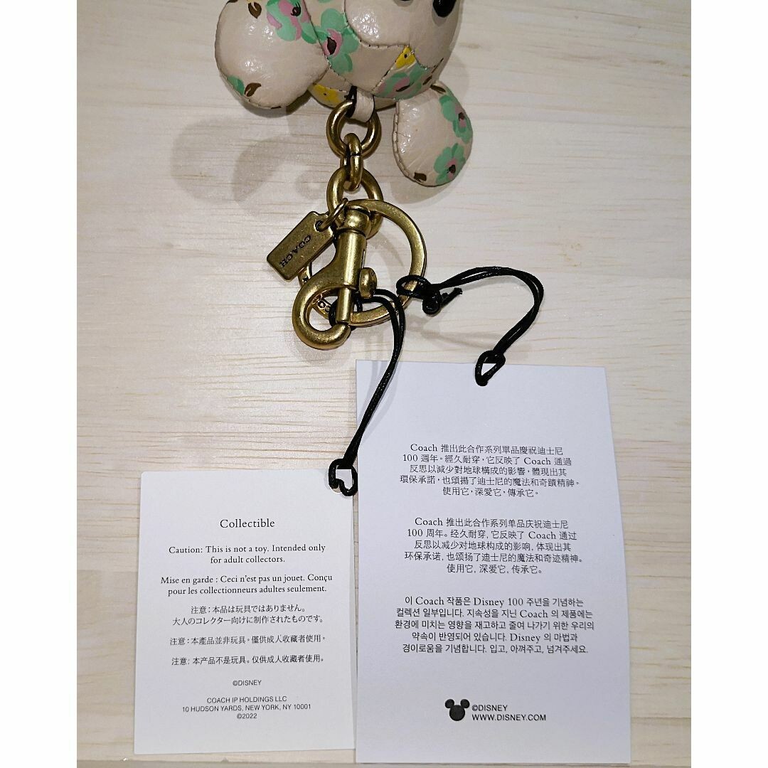小物 Disney 100 x Coach Mickey Garden Charm NWT GENUINE Disney X COACH MICKEY MOUSE GARDEN 100 Years