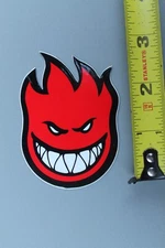 Spitfire Skateboard Wheels Red Flame Fire SF2A Vintage Skateboarding STICKER