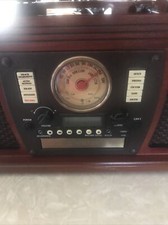 Victrola VTA-600B-ESP 8-in-1 Nostalgic Record Player with Turntable - Espresso