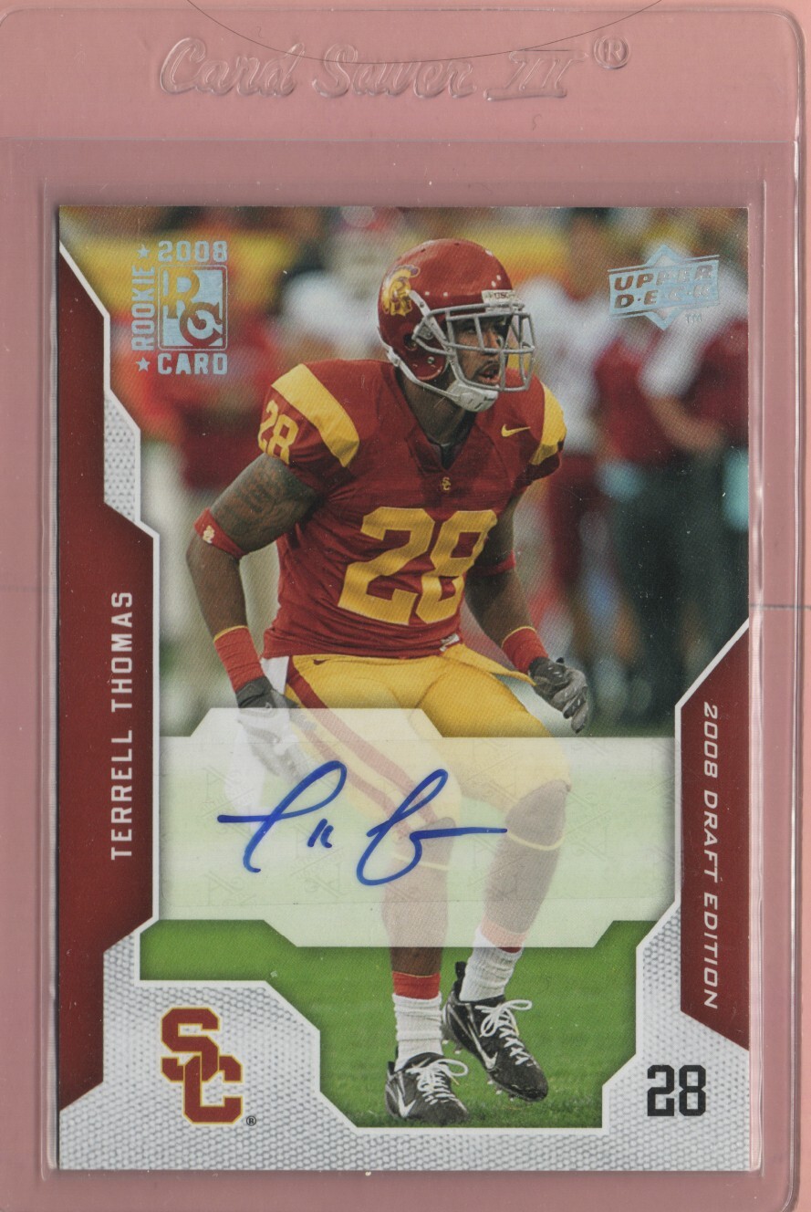 TERRELL THOMAS 2008 Upper Deck Draft Edition Autographs #94