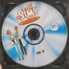 The Sims - Deluxe Edition CD 2 PC CD Rom Video Game - DISC ONLY