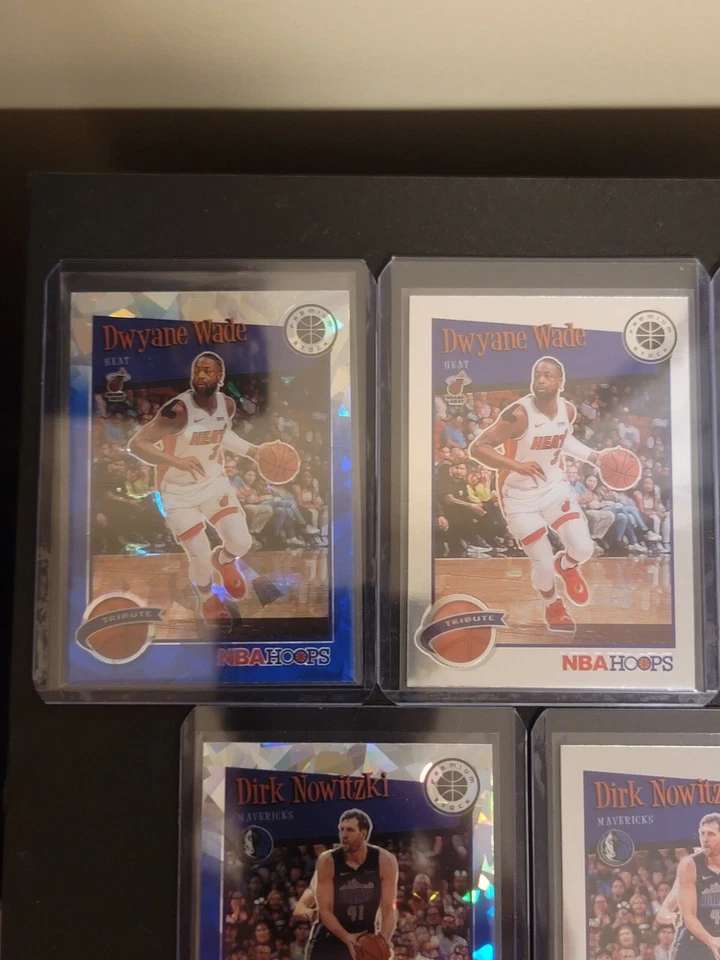 Hoops Premium Stock Tribute 2019 lote x16 Shaq, Iverson Green Holo, Wade y más Foto 3 de 4