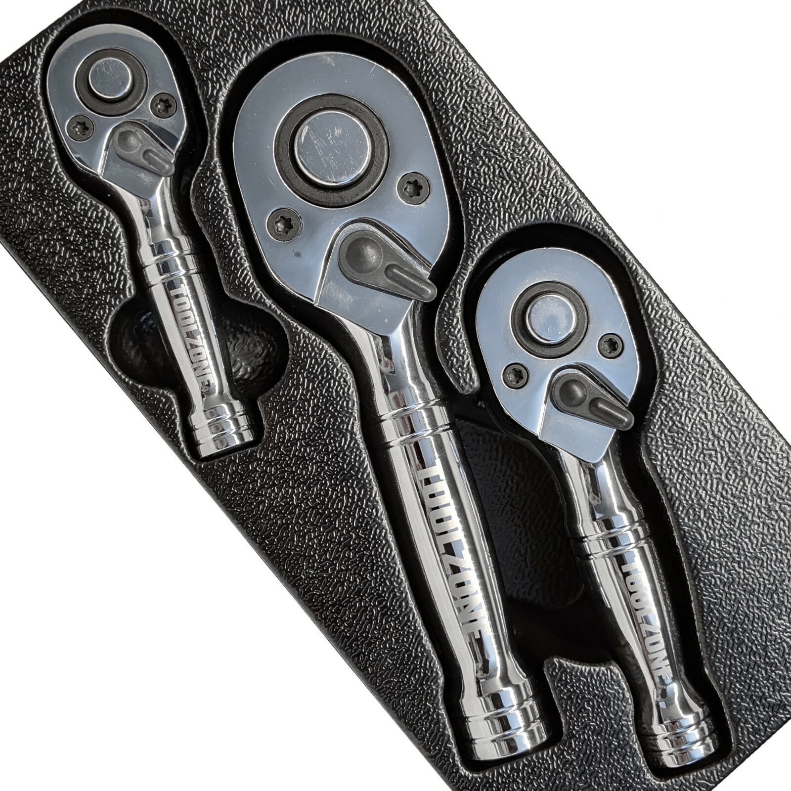 Stubby Ratchet Set 1/4 3/8 1/2in dr quick release reversible Ratcheting