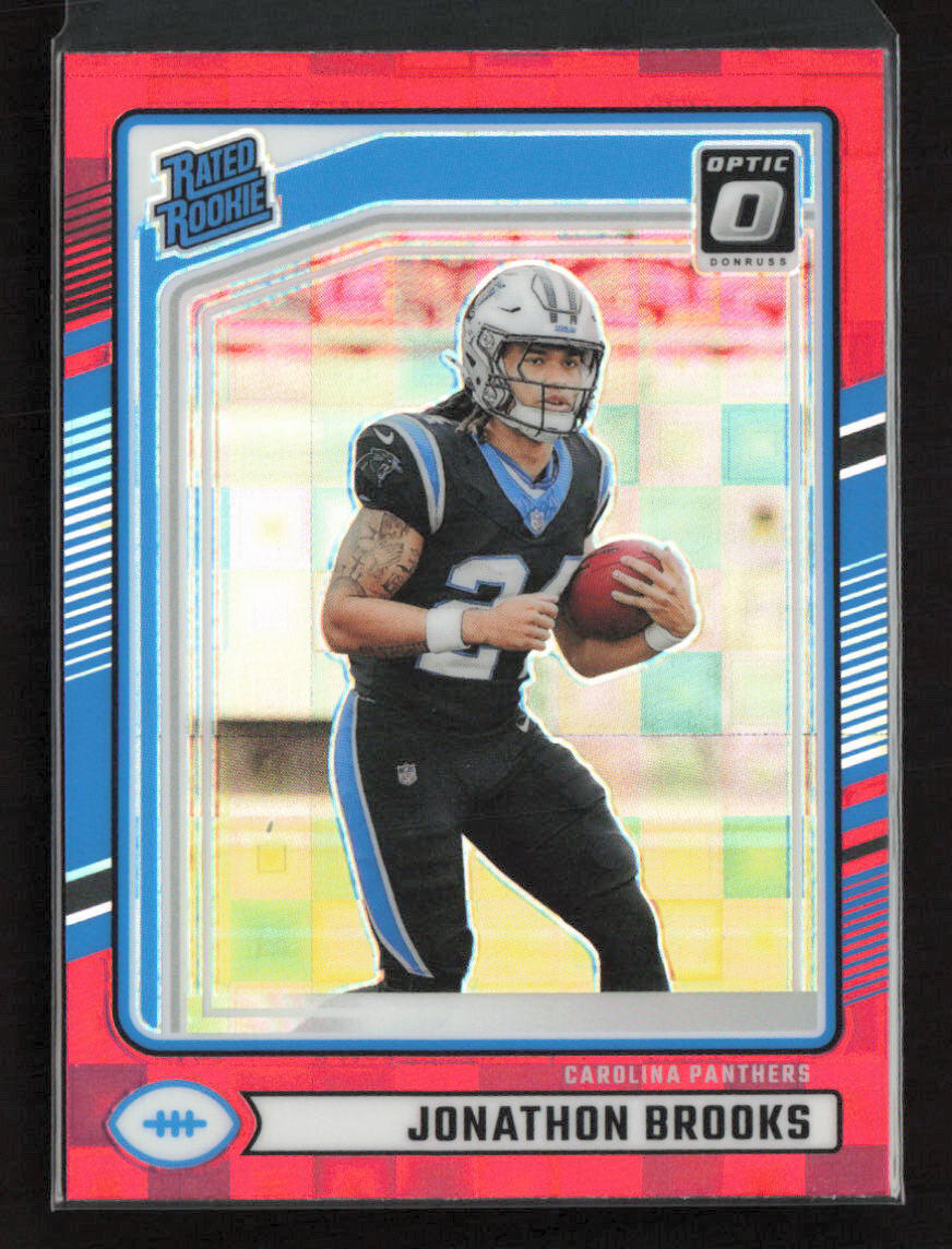 2024 Panini Donruss Football Optic Preview Red Pandora #354 Jonathon Brooks